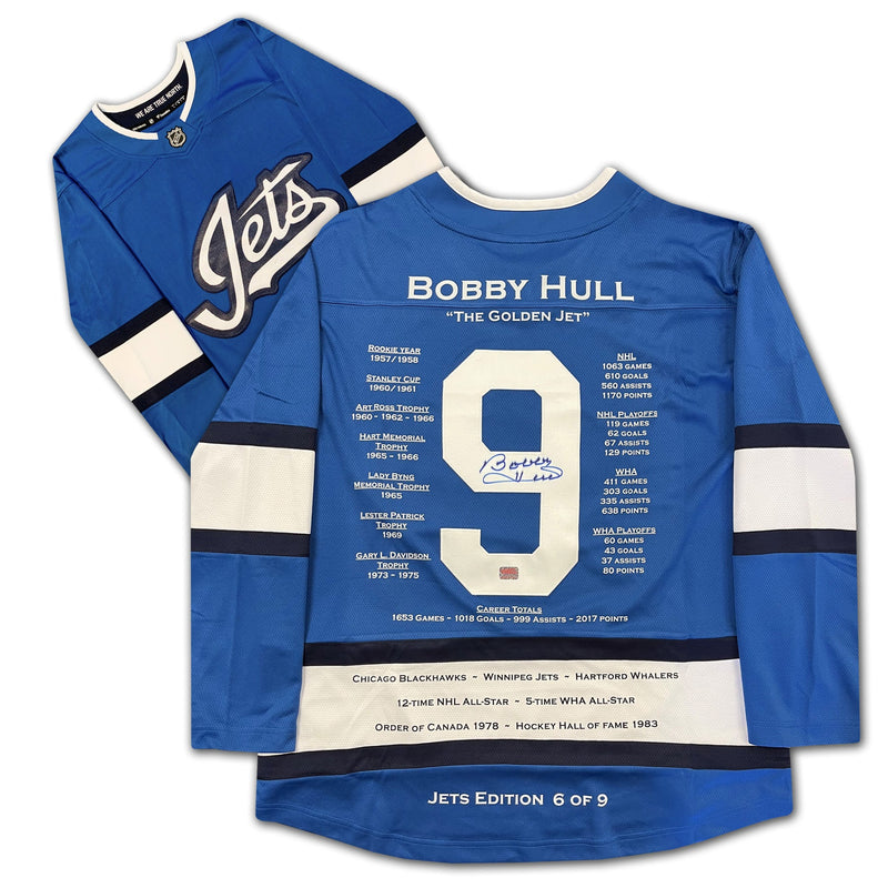 Bobby Hull Winnipeg Jets Career Jersey-1