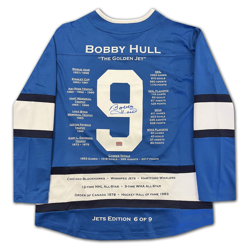 Bobby Hull Winnipeg Jets Career Jersey-2