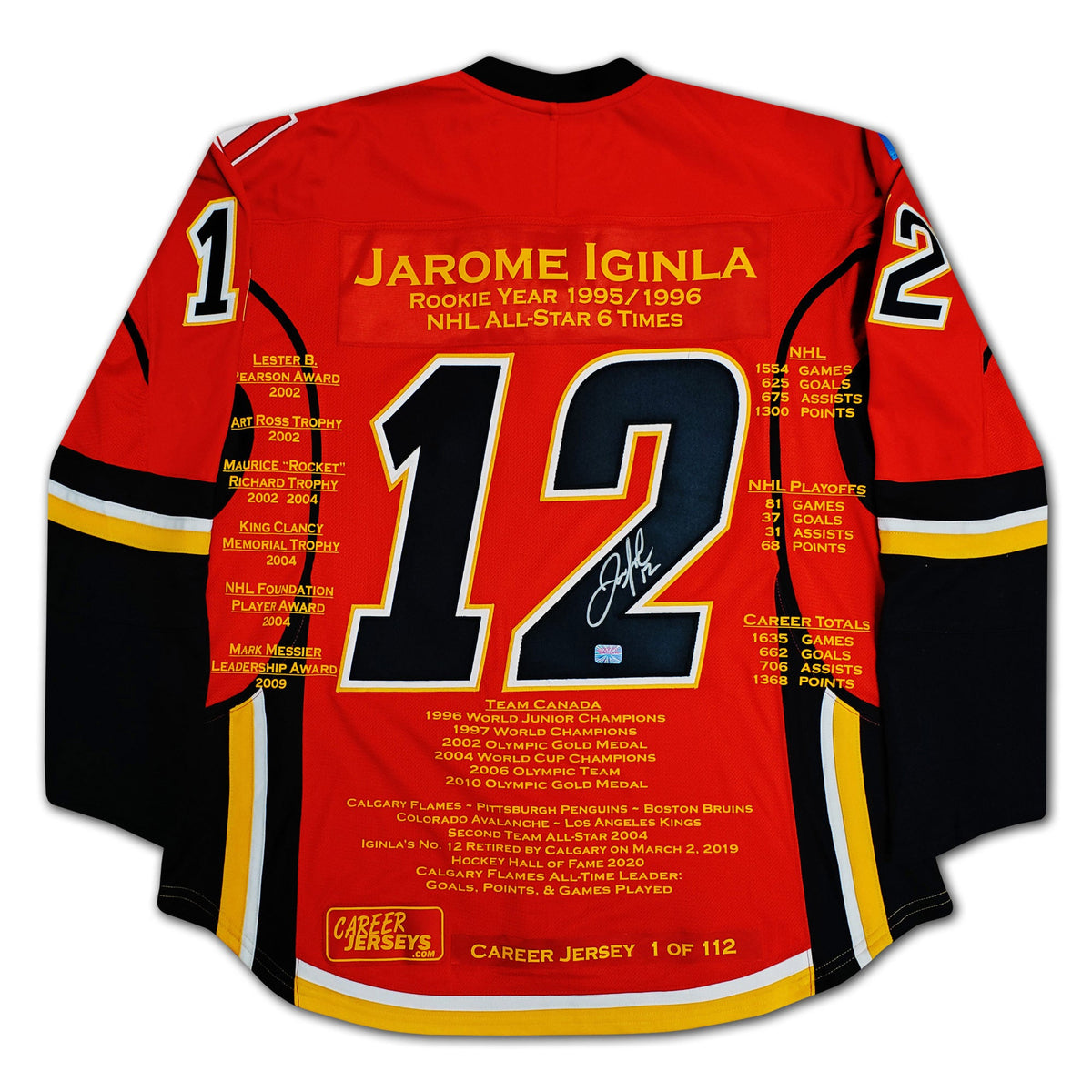 Jarome Iginla Career Jersey #1 of 112