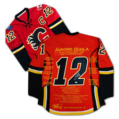 Jarome Iginla Calgary Flames Career Jersey Elite Edition-1