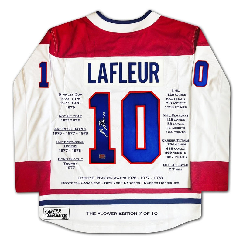 Guy Lafleur Montreal Canadiens Career Jersey - White /10-1