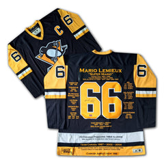 Mario Lemieux Pittsburgh Penguins Career Jersey /166-1