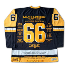 Mario Lemieux Pittsburgh Penguins Career Jersey /166-2