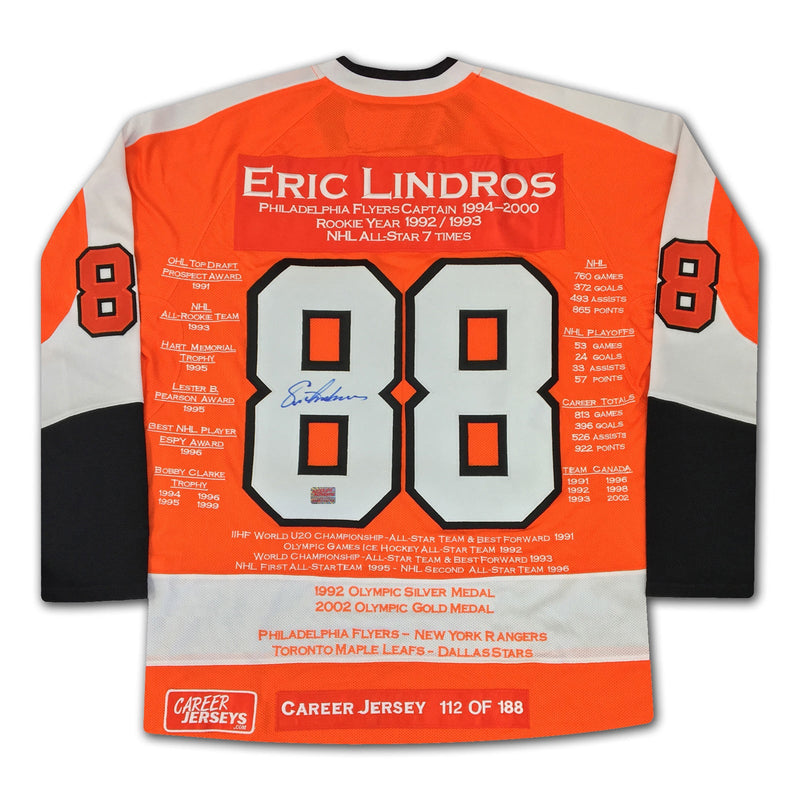 Eric Lindros Philadelphia Flyers Career Jersey /188-2