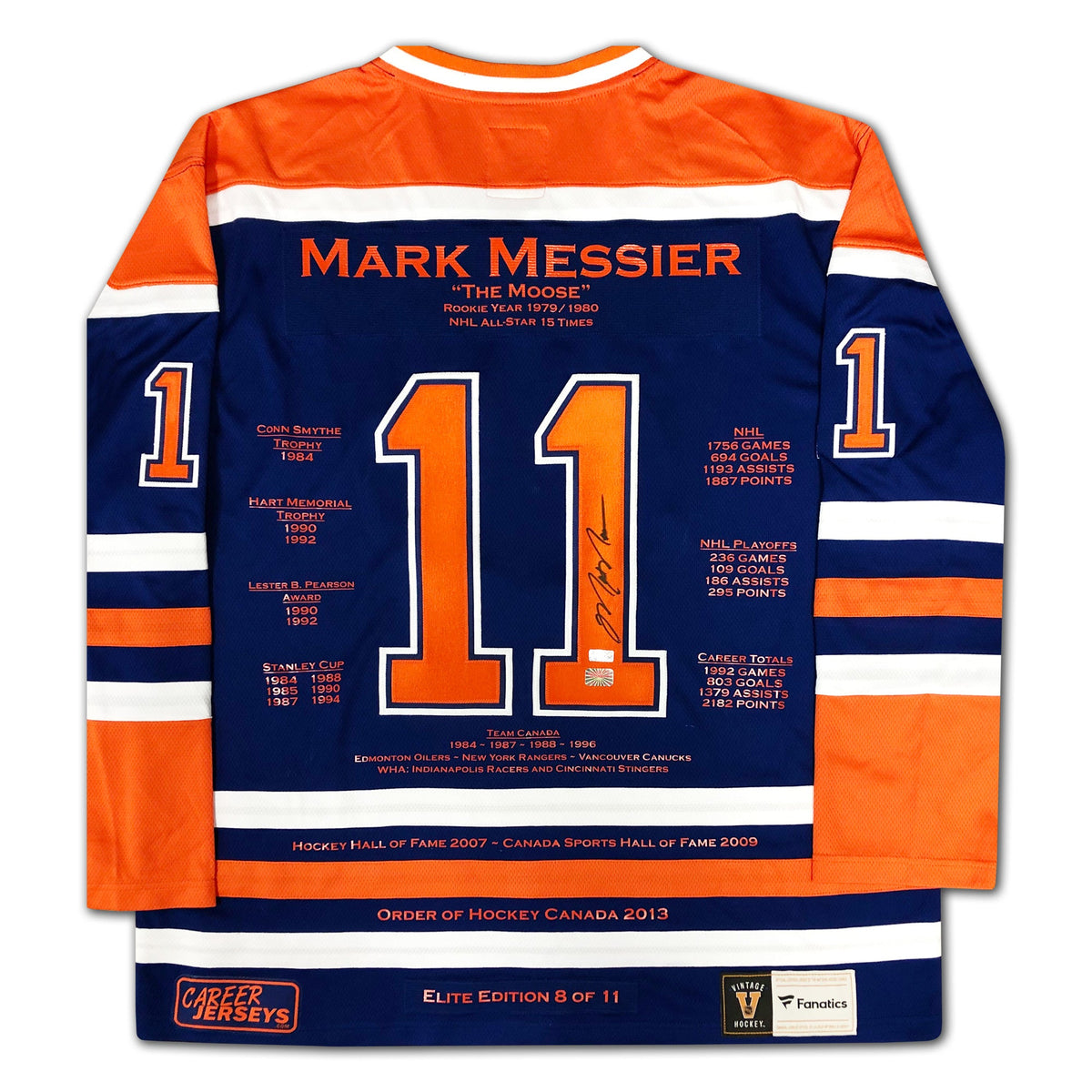 Mark Messier Career Jersey Elite Edition of 11-2