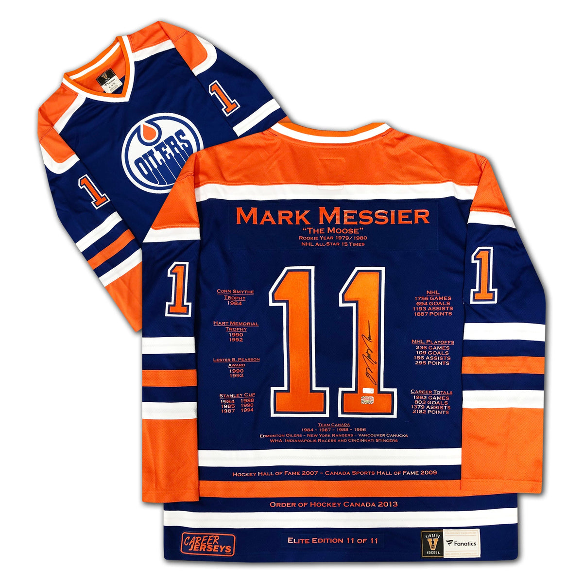 Mark Messier Oilers Career Jersey Elite Edition #11 of 11