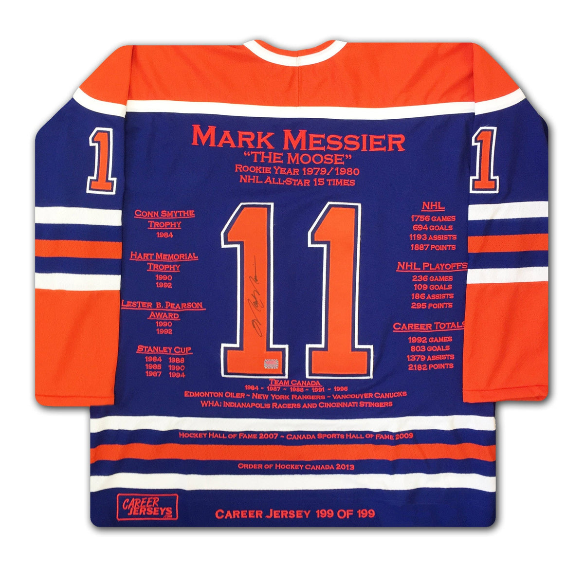 Mark Messier Career Jersey #199 of 199-1