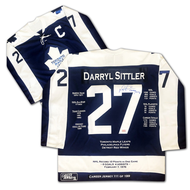 Darryl Sittler Toronto Maple Leafs Career Jersey /199-1