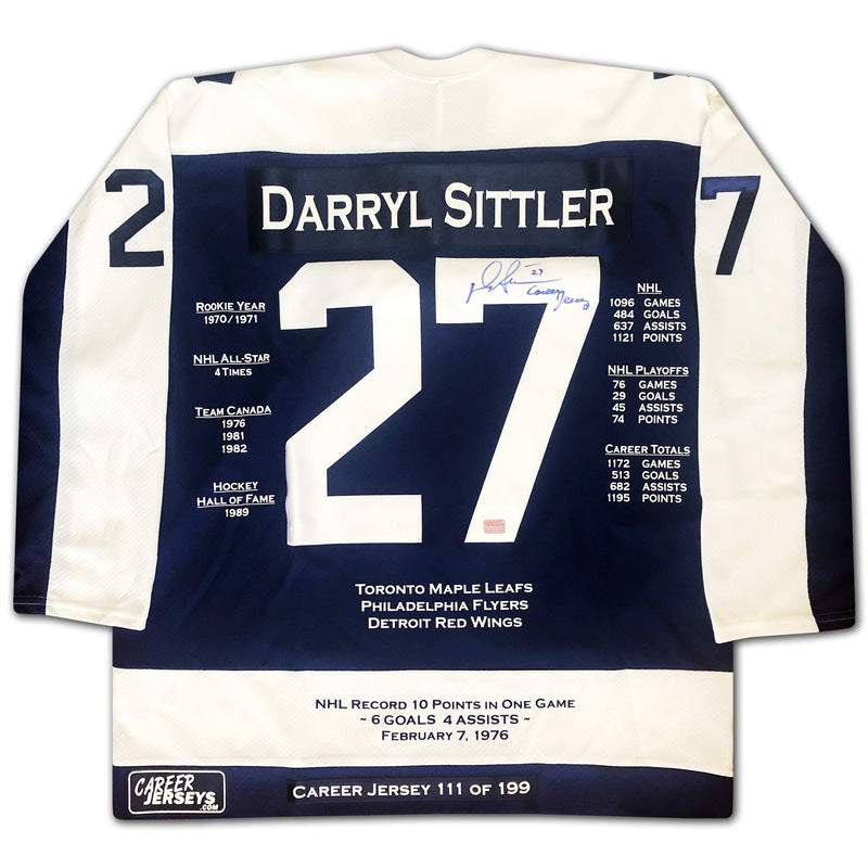Darryl Sittler Toronto Maple Leafs Career Jersey /199-2