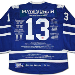 Mats Sundin Toronto Maple Leafs Career Jersey #1 of 199-1