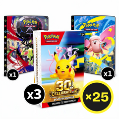 Pokémon TCG - Mega Evolution - 30th Celebration - Booster Bundle and Ultra Pro Binder Bundle-2