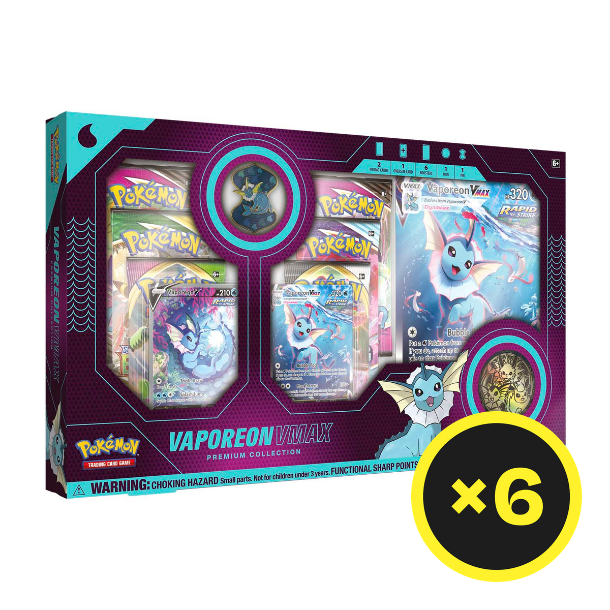 Pokémon TCG - Sword & Shield - Vaporeon Vmax Premium Collection-4