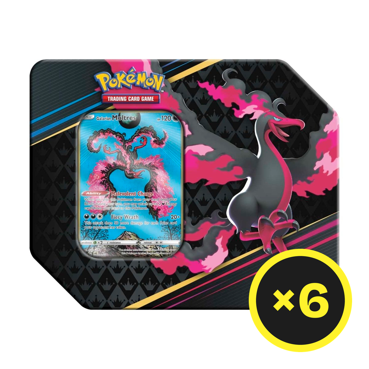 Pokémon TCG - Sword & Shield - Crown Zenith Tin (Galarian Moltres)-4