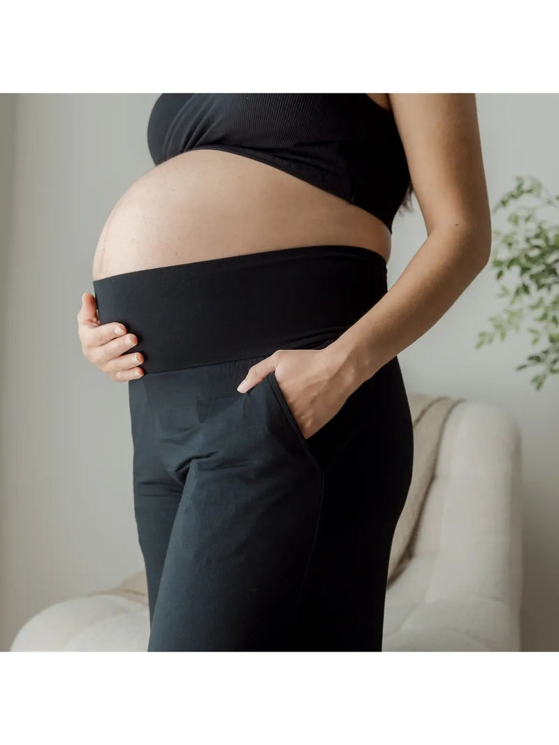 Bamboo Wide Leg Maternity & Postpartum Lounge Pant-3