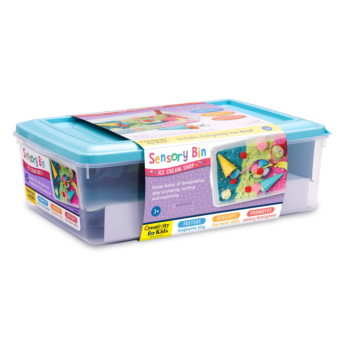 Faber-Castell / Creativity for Kids - Sensory Bin Ice Cream Shop Activity Bin - Ages 3+-8