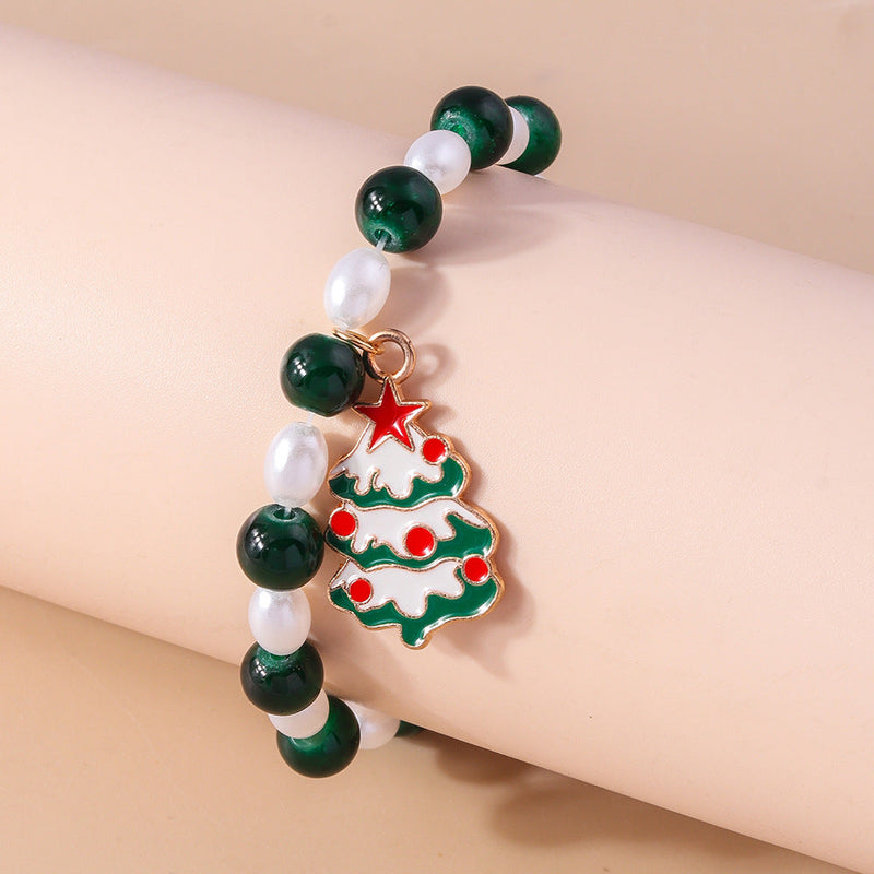 Christmas Beaded Christmas Tree Elk Ornament-11