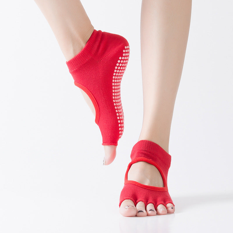 Sports Yoga Toe-Separating Fitness Socks – Non-Slip Performance Socks-1