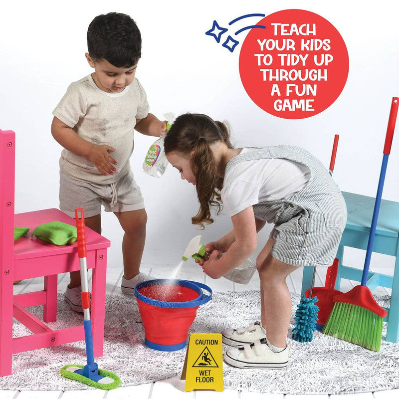 Play22 - 12-Piece Kids Cleaning Set - Toy Housekeeping Fun - Ages 3+-2