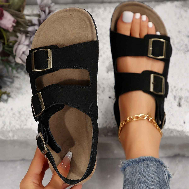 Cork Beach Sandals Korean Style Women's Sandals-3