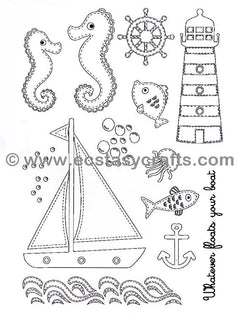 Creative Expressions Stamp - By The Sea-1