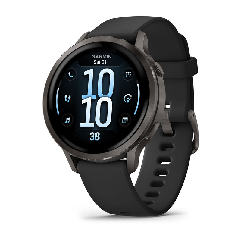 Venu® 4 – 41 mm Slate with Black Silicone Band-1