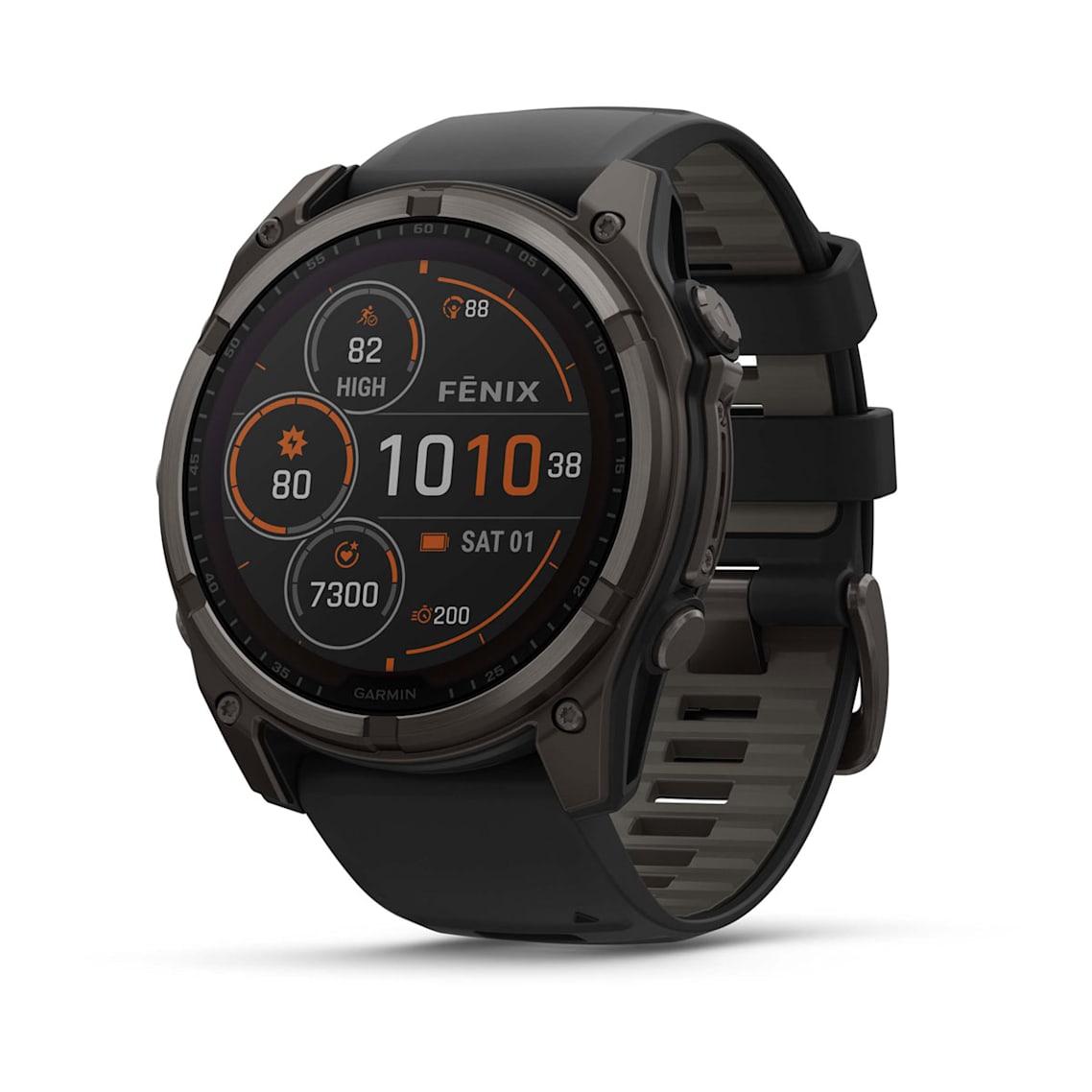 fēnix® 8 – 51 mm, Solar Sapphire, Carbon Gray DLC Titanium-1