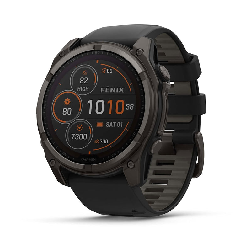 fēnix® 8 – 51 mm, Solar Sapphire, Carbon Gray DLC Titanium-1