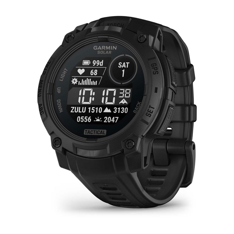 Garmin Instinct 3 45mm Solar Tactical Edition GPS Watch Black-1