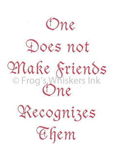 Frog's Whiskers Stamps - One Does Not-1