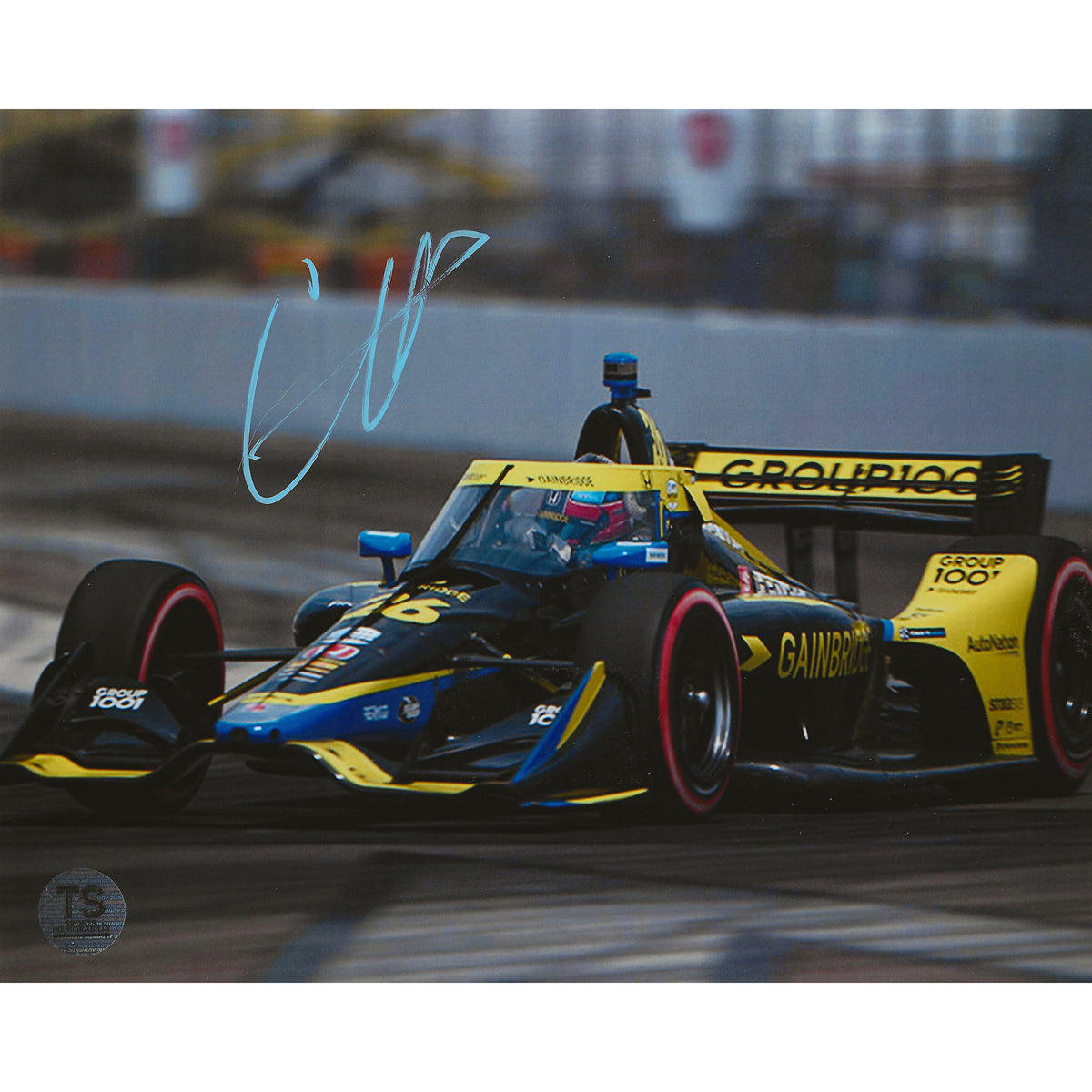 Colton Herta Autographed IndyCar 8x10 Photo *As Is*-1