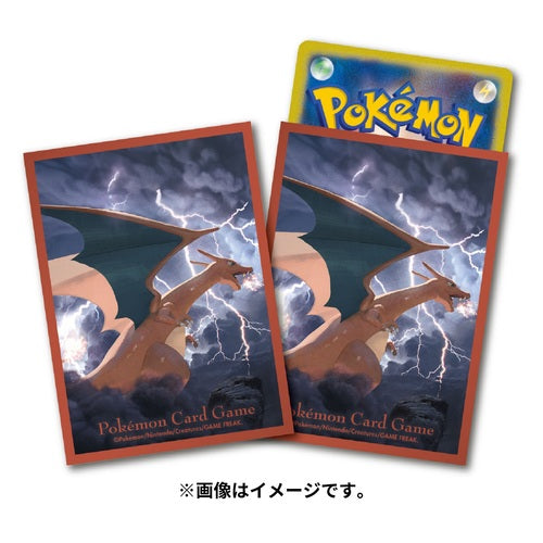 Pokémon Center Japan Official Sleeves: Charizard Thunder Sleeves-1