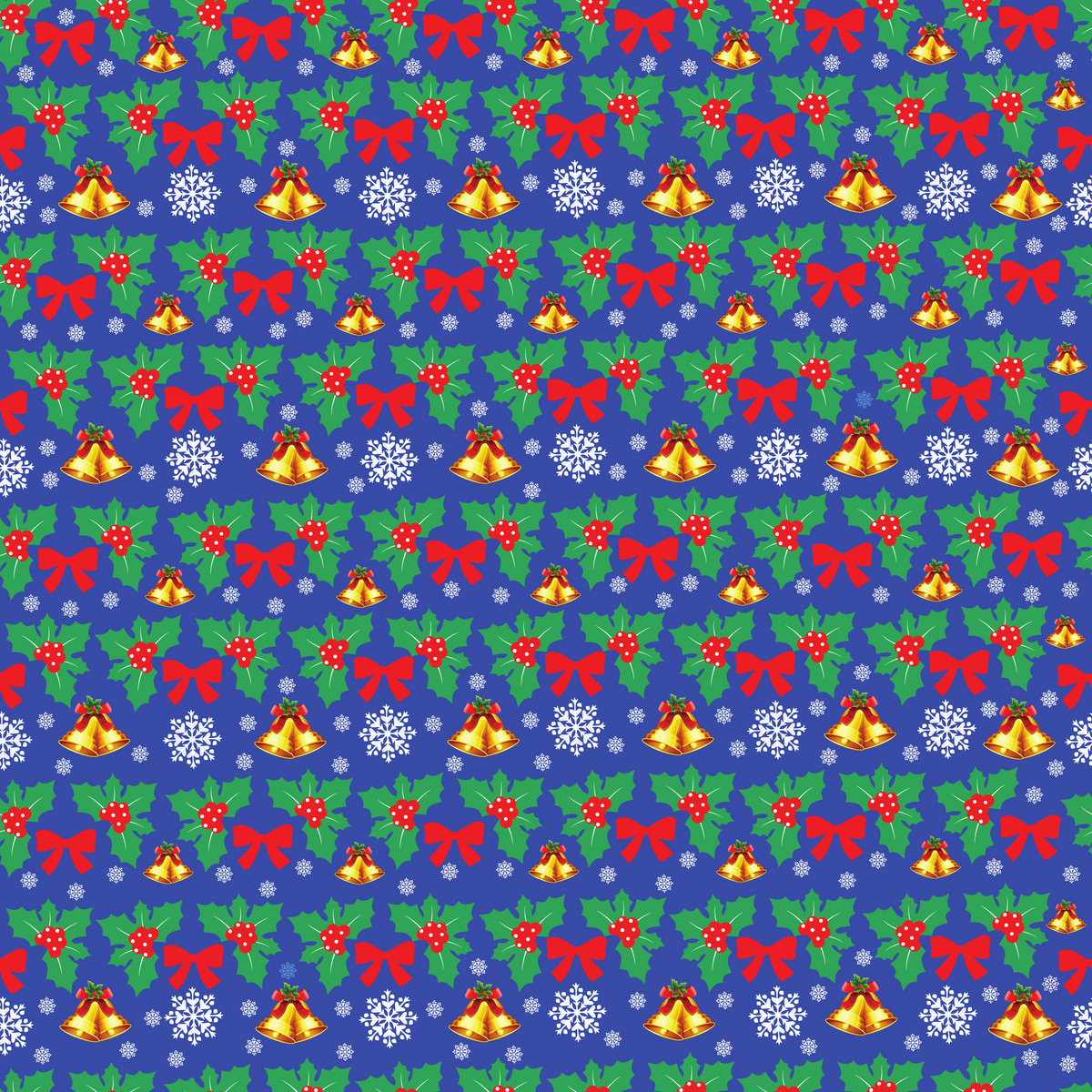 Christmas Bells  Adhesive Vinyl Pattern-1