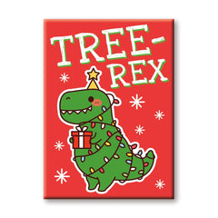 Chrsitmas Tree Rex Magnet-1