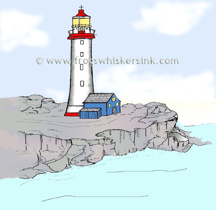 Frog's Whiskers Ink Stamps- Lighthouse Point-1