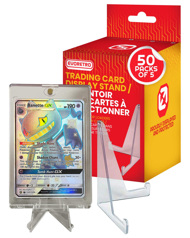 EVORETRO Card Display Stand - 35-260PT Clear Durable Game Card Stand-6
