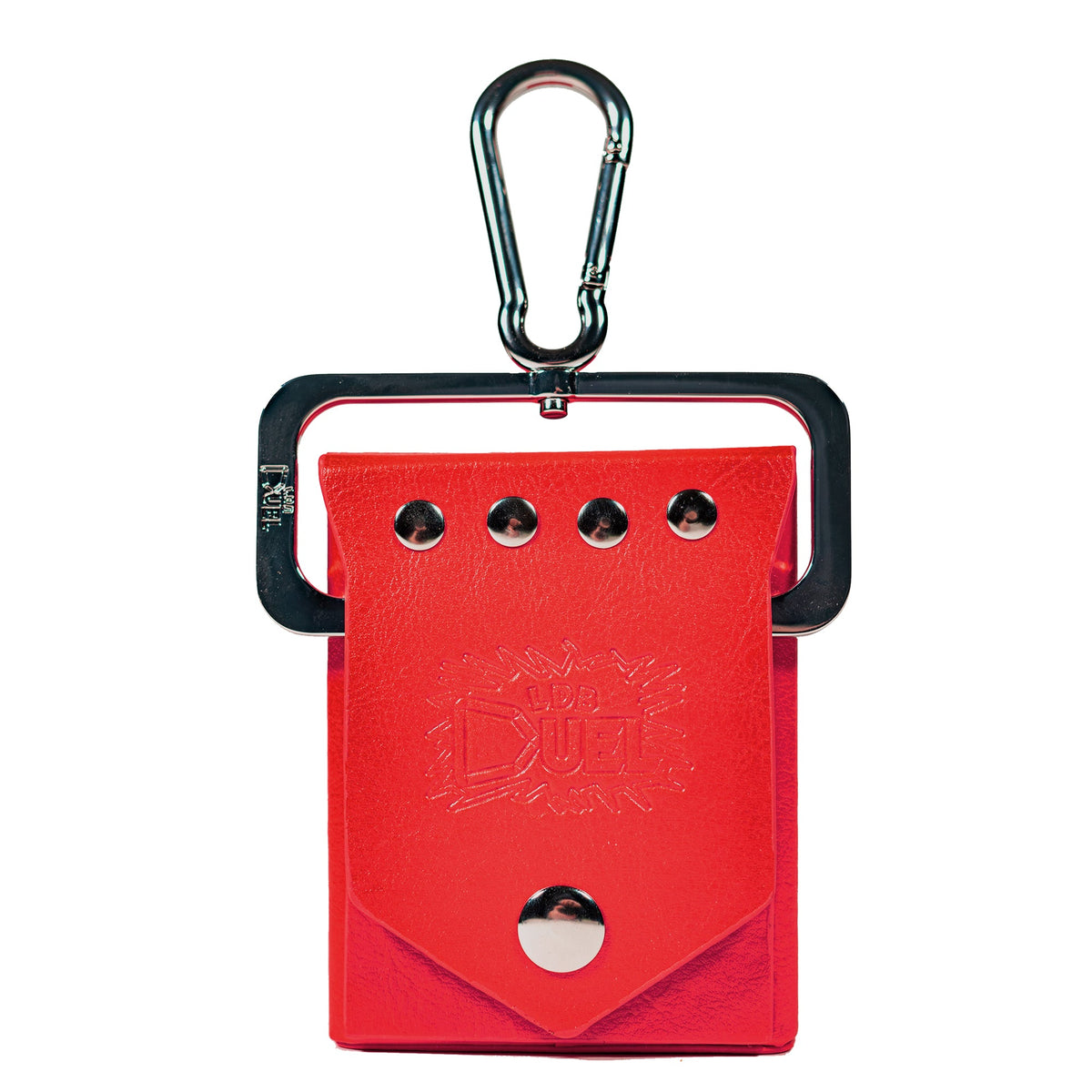 Red Deck Box + Belt Loop - Hard Shell - Faux Leather-5