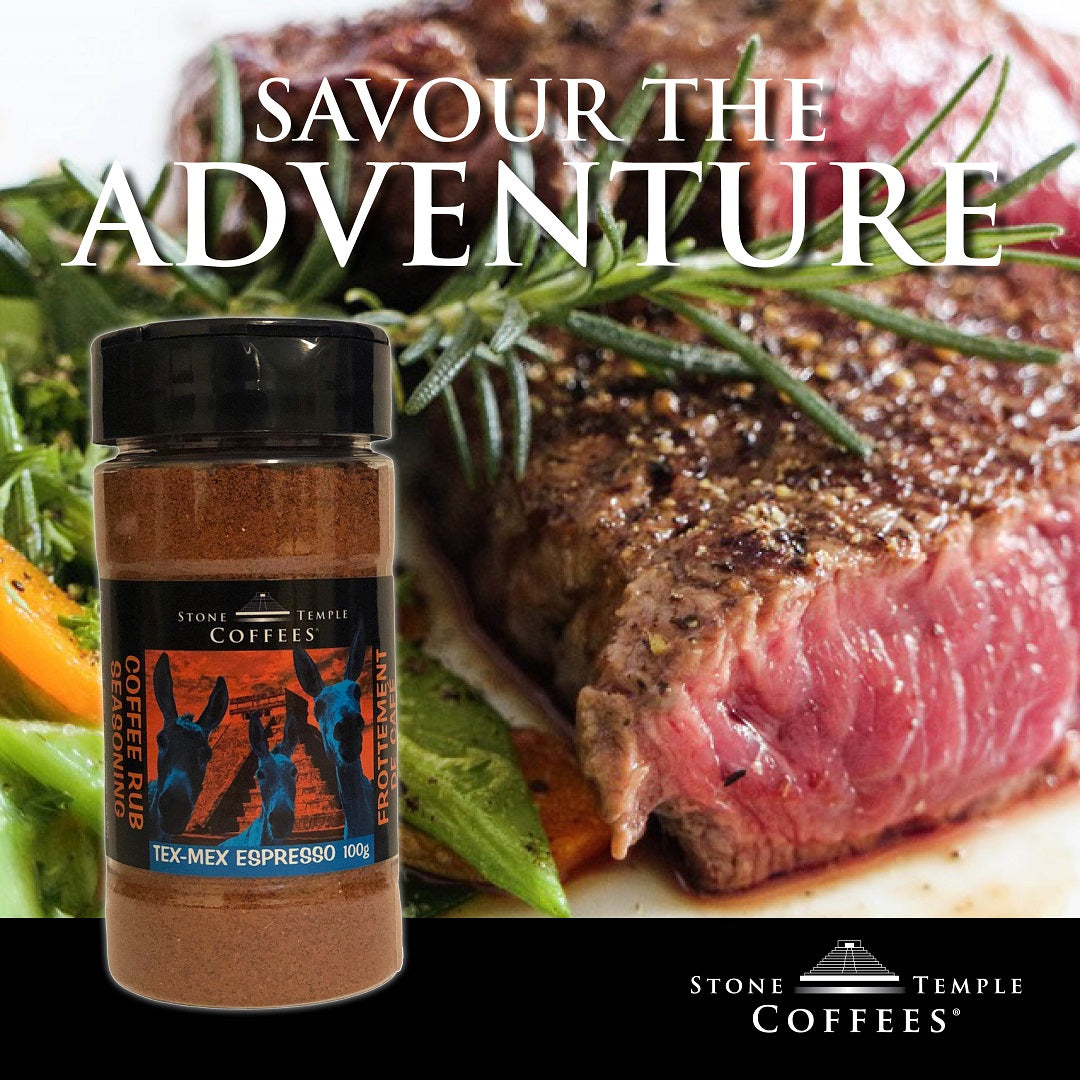 Stone Temple Coffees - Tex-Mex Espresso Coffee Rub Seasoning, 100g Jar-3