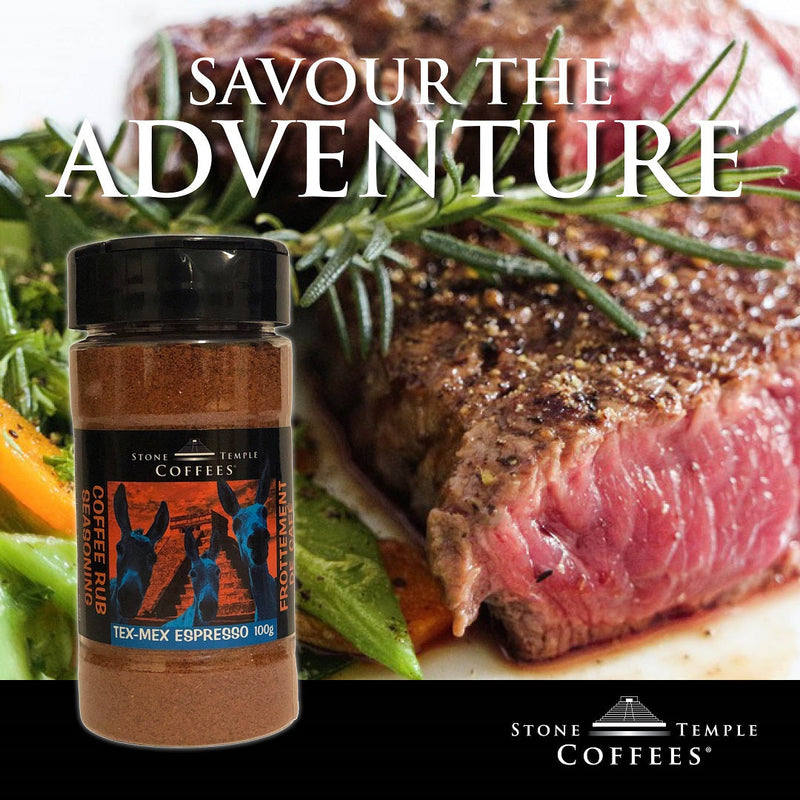 Stone Temple Coffees - Tex-Mex Espresso Coffee Rub Seasoning, 100g Jar-3