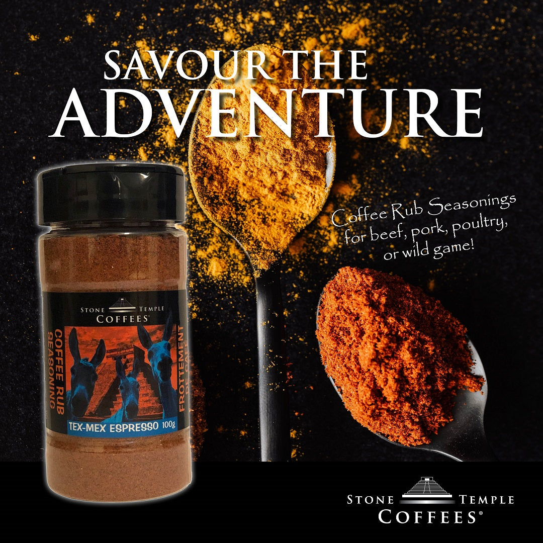 Stone Temple Coffees - Tex-Mex Espresso Coffee Rub Seasoning, 100g Jar-4