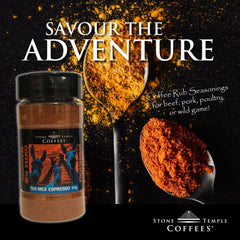 Stone Temple Coffees - Tex-Mex Espresso Coffee Rub Seasoning, 100g Jar-4