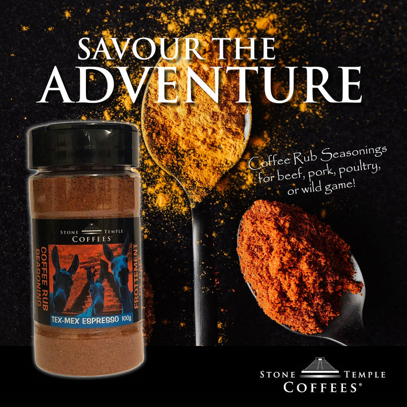 Stone Temple Coffees - Tex-Mex Espresso Coffee Rub Seasoning, 100g Jar-4