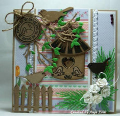 Collectable Dies/Stamp Set -  Birdhouse Birds-2