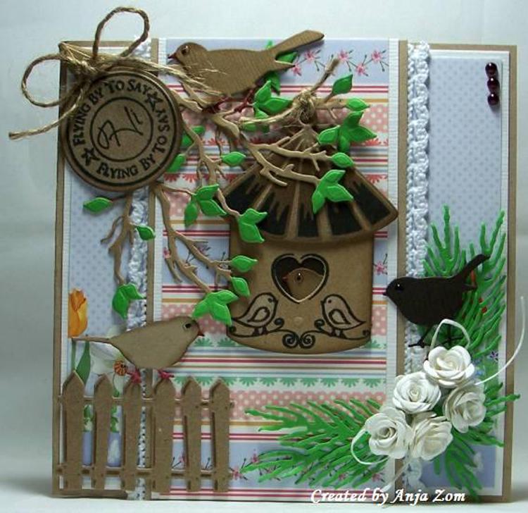 Collectable Dies/Stamp Set -  Birdhouse Birds-2