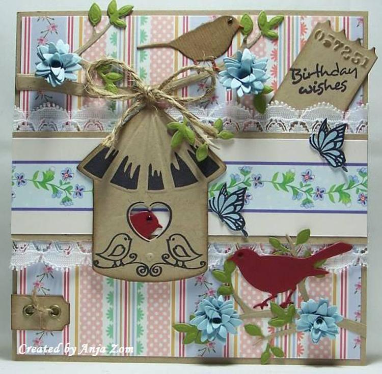 Collectable Dies/Stamp Set -  Birdhouse Birds-3