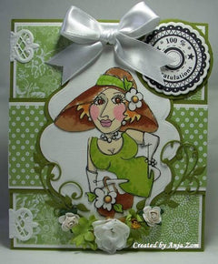 Marianne Design: Collectables Die & Stamp Set - Circle die & sentiments-2