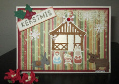Marianne Design: Collectables Dies & Stamp Set - Xmas Village Chalet-3