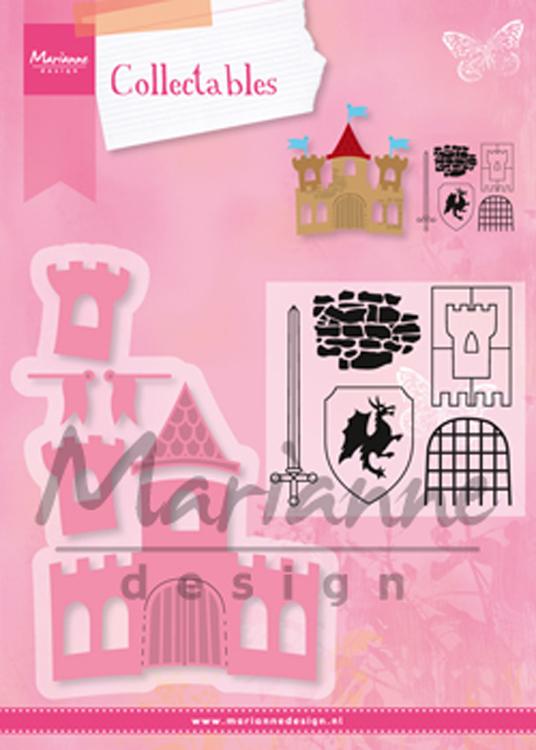 Marianne Design: Collectables Die & Stamp Set - Castle-1