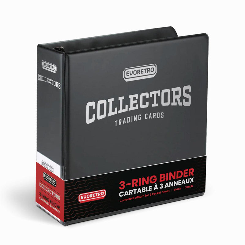 EVORETRO 3-Inch Trading Card Ring Binder | Collector Album Black-9