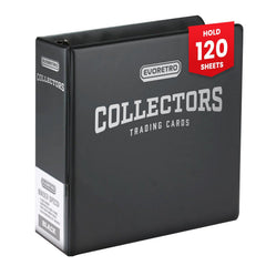 EVORETRO 3-Inch Trading Card Ring Binder | Collector Album Black-2