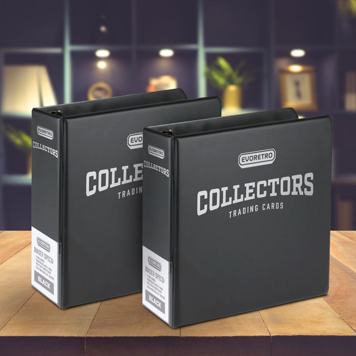 EVORETRO 3-Inch Trading Card Ring Binder | Collector Album Black-6